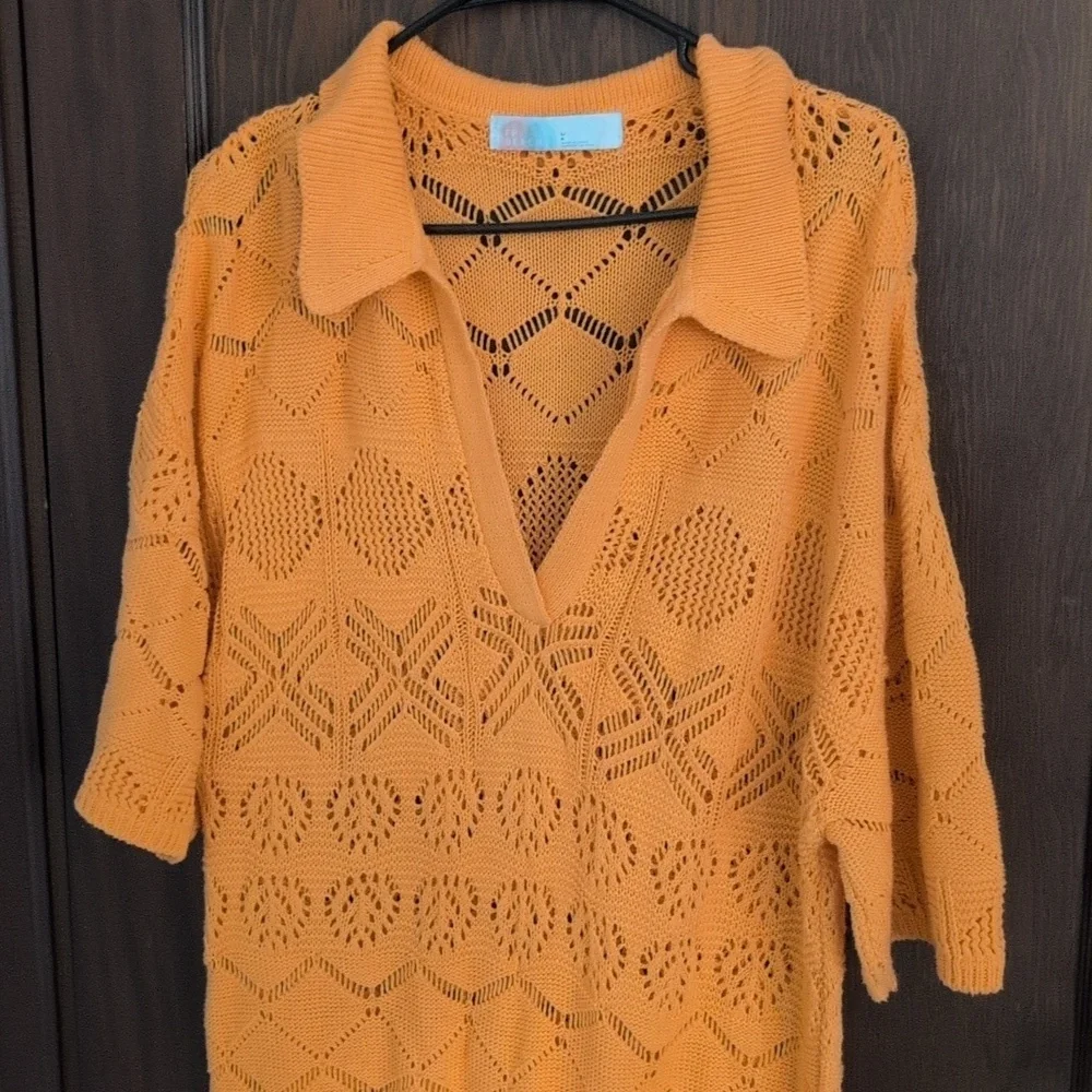 Free People Beach Islamorada Sweater Dress/Swim Cover Up Size Large - Picture 4 of 8